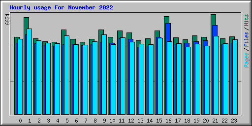 Hourly usage for November 2022