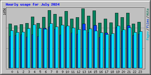 Hourly usage for July 2024