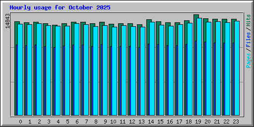 Hourly usage for October 2025